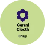 Business logo of Geranl clocth