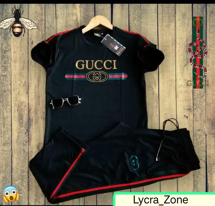 Post image 🤗🤗🤗🤗
Brand _           *GUCCI__*

❣ *Full Track Suit*
(T-Shirt &amp; Track-Pant)
Fabric :   *💯% Imp. Strachable Lycra 4*4 way with Lowar  &amp; Half Sleeve Tees*

*Price  :-     *320/-*. 

*Free Shipping*

*Sizes*
*M. ( Top 38, Track Pant Waist. 28/30)*
*L ( Top 40, Track Pant Waist 30/32)* 
*XL (Top 42, Track Pant Waist 32/34)*
*XXL (Top 44, Track Pant Waist 34/36)*