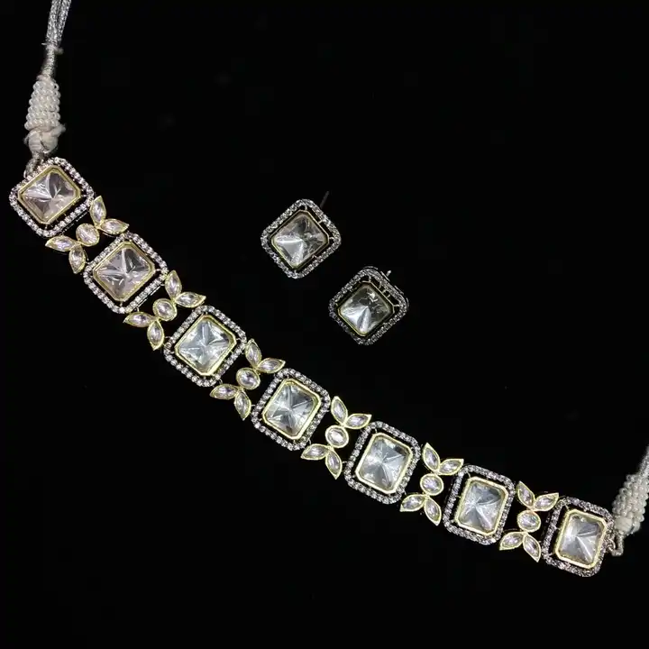 Polki Kundan necklace set  uploaded by Sb designs on 4/4/2023