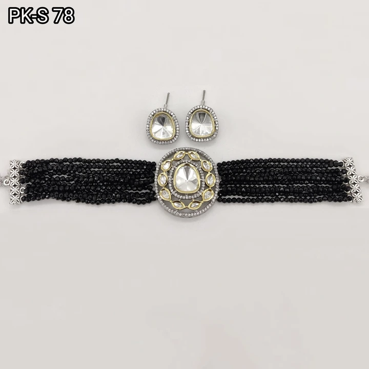 Real Kundan choker necklace set  uploaded by Sb designs on 4/4/2023