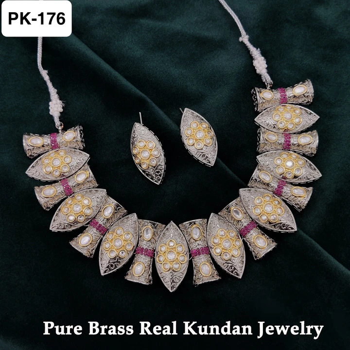 Real Kundan necklace set  uploaded by Sb designs on 4/4/2023