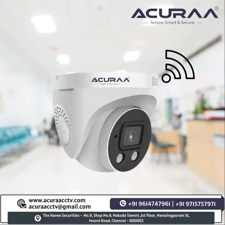 Acuraa wifi dome camera  uploaded by The Haven Securities on 4/4/2023