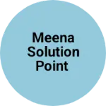 Business logo of Meena solution point