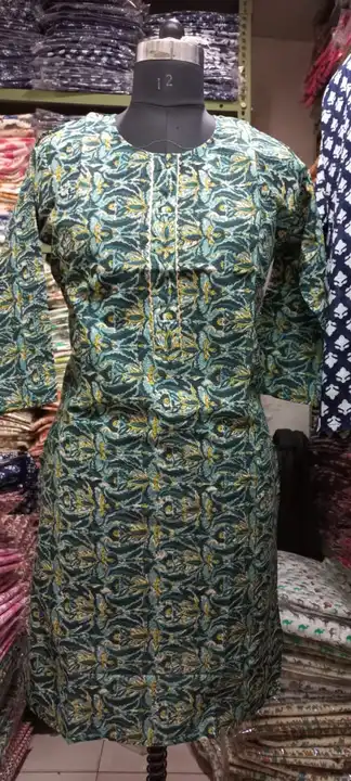 Cotton fabric kurti uploaded by Harsh creations women clothes on 4/4/2023