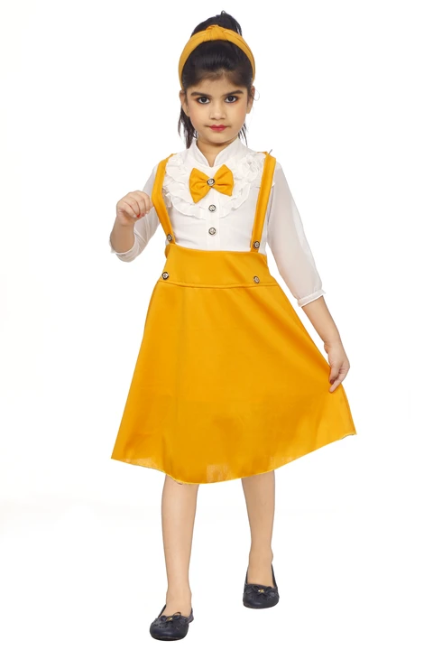 SPAMitude Girls Cotton Dungaree Dress uploaded by PRIMIK CREATIONS on 5/31/2024