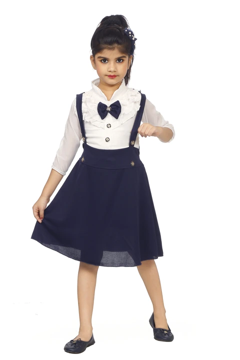 SPAMitude Girls Cotton Dungaree Dress uploaded by PRIMIK CREATIONS on 4/4/2023