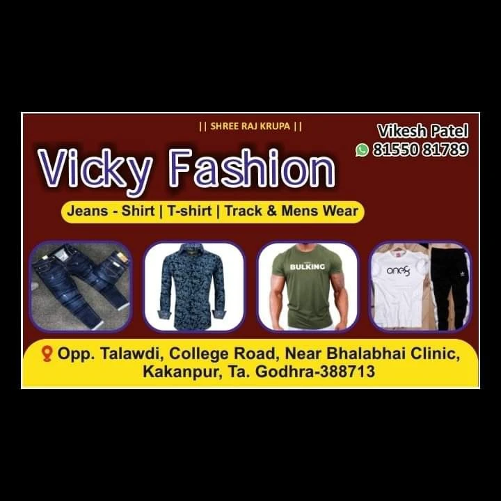 Visiting card store images of VICKY FASHION