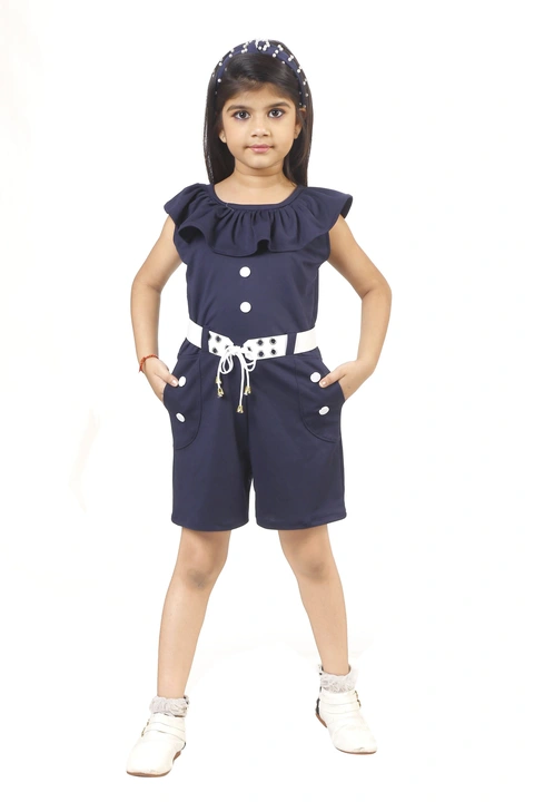 SPAMitude Girls Cotton Half Jumpsuit  uploaded by PRIMIK CREATIONS on 4/4/2023
