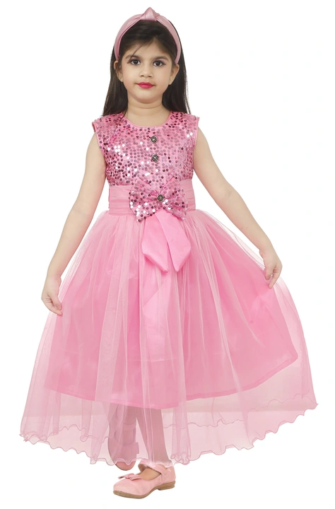SPAMitude Embellished Girl's Gown Net Dress  uploaded by MAMA COLLECTIONS on 4/4/2023