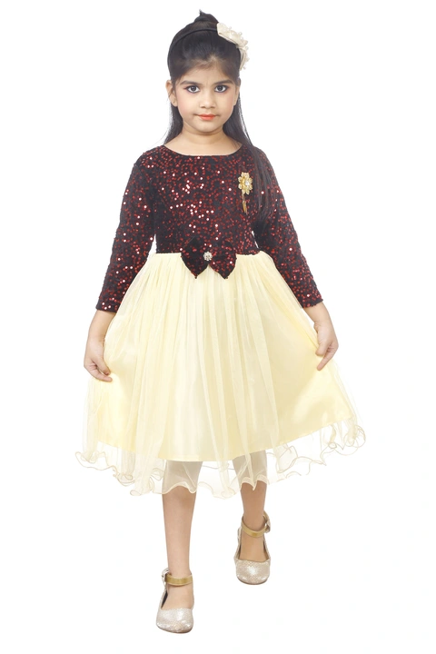 SPAMitude Embellished Girl's Gown Net Dress uploaded by MAMA COLLECTIONS on 4/4/2023