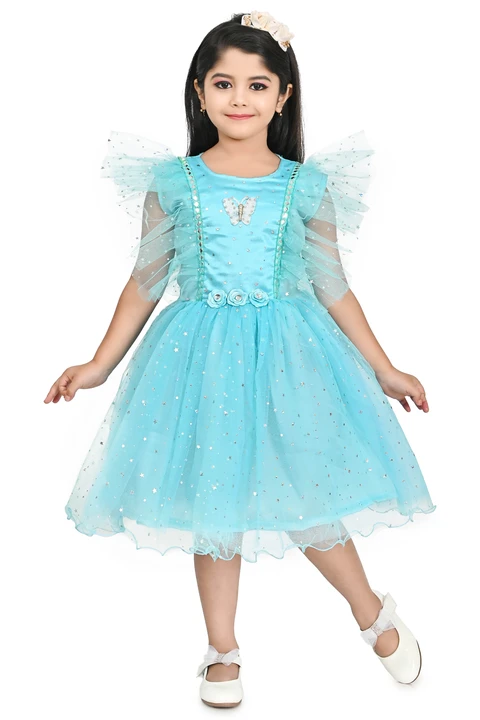 SPAMitude Girls Embellished Butterfly Gown Dress  uploaded by PRIMIK CREATIONS on 4/4/2023