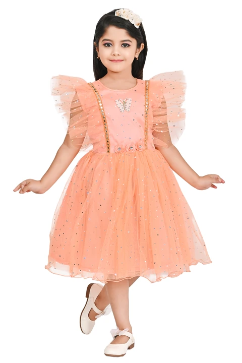 SPAMitude Girls Embellished Butterfly Gown Dress  uploaded by PRIMIK CREATIONS on 4/4/2023