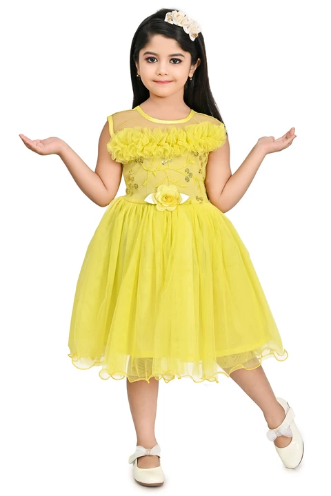 SPAMitude Girl's Embellished Gown Net Dress  uploaded by MAMA COLLECTIONS on 5/31/2024