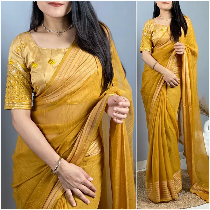Party wear saree. uploaded by Maa Creation. on 4/4/2023