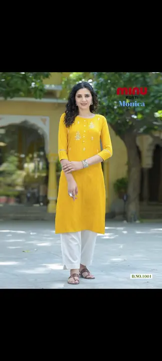 Monica emb kurti uploaded by Dey brothers on 4/4/2023