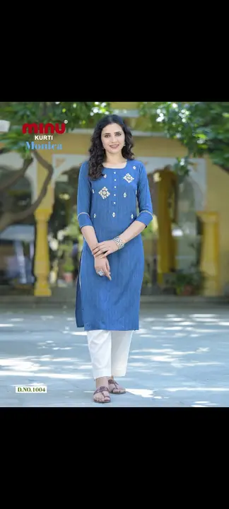 Monica emb kurti uploaded by Dey brothers on 4/4/2023