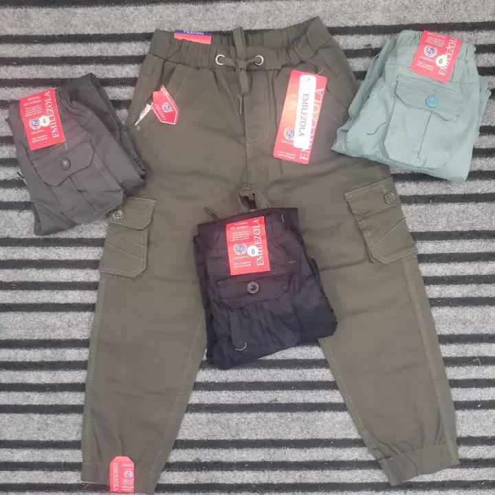 Kids six pocket joggers uploaded by business on 4/4/2023