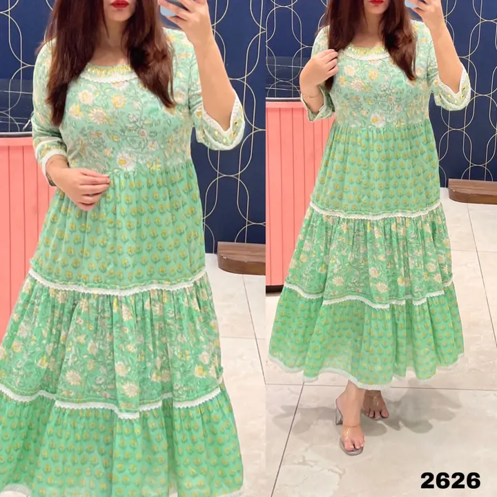 *.                   RUTBA KHAN*
              **.            2626**
*.          COTTON ANARKALI Gow uploaded by Wedding collection on 4/4/2023
