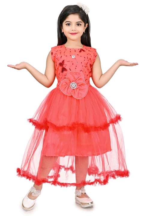 SPAMitude Girl's Embellished Gown Net Dress  uploaded by MAMA COLLECTIONS on 4/4/2023