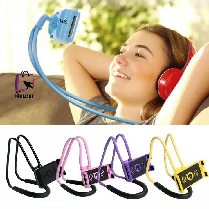 Plastic Neck Hanging Neck Mobilephone Holder Universal Height Adjustable Bedroom Video Watching Game uploaded by Taha fashion from surat on 4/4/2023