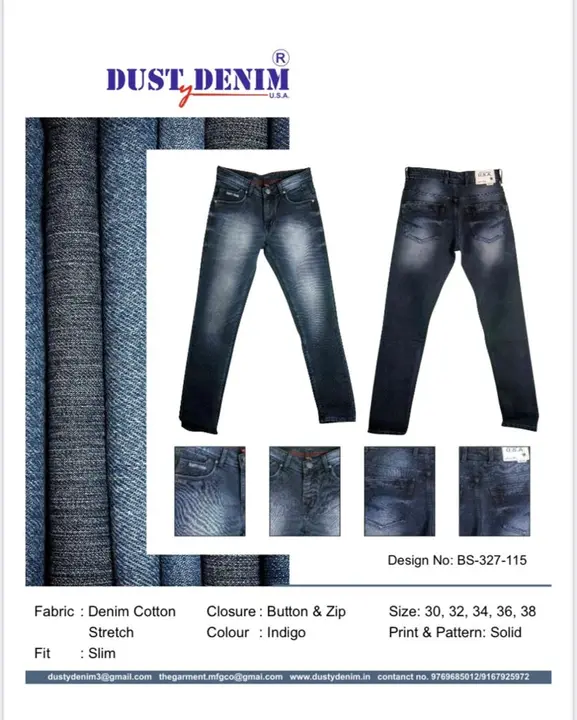 Body Fit Stretch Denim Jeans uploaded by Dusty Denim USA on 4/4/2023