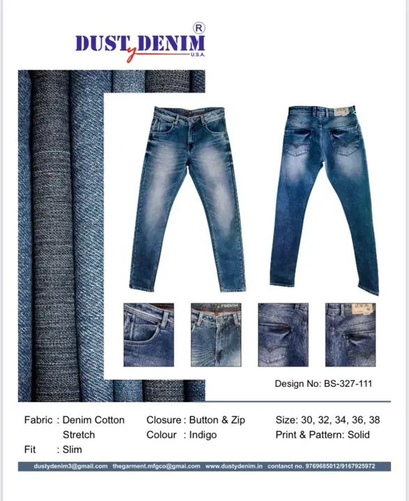 Body Fit Stretch Denim Jeans uploaded by Dusty Denim USA on 4/4/2023
