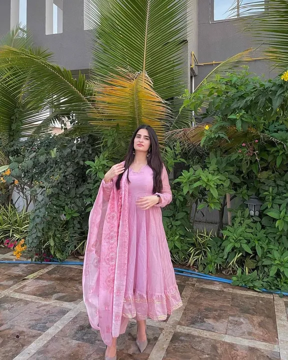 PRETTY PINK 🩷🩷
*Monochrome Pink Chanderi* 
 uploaded by FASHION VALLEY on 4/4/2023