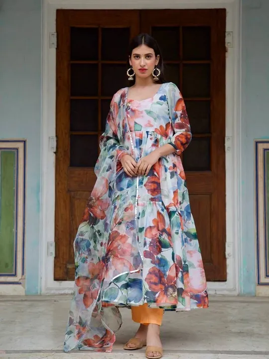 *The Beautiful Floral  Anarkali's*  🌸😍
 uploaded by FASHION VALLEY on 4/4/2023