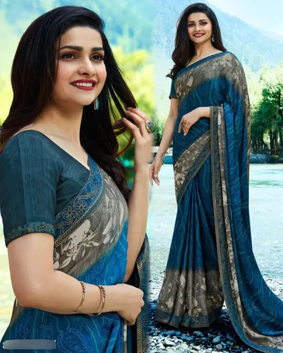 Fancy printed Bollywood saree uploaded by Fatema Fashion on 4/4/2023