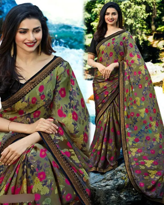 Fancy printed Bollywood saree uploaded by Fatema Fashion on 4/4/2023