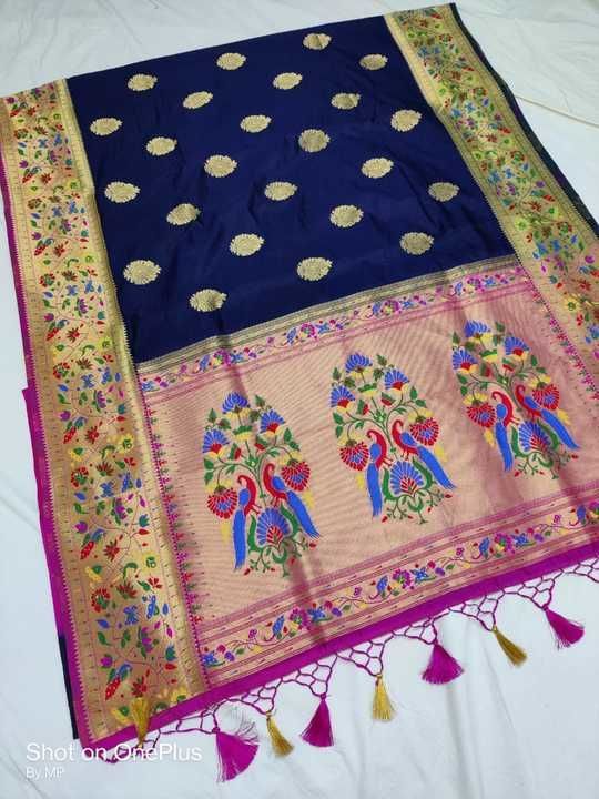 Rappeir soft silk broket paithani  uploaded by business on 3/3/2021