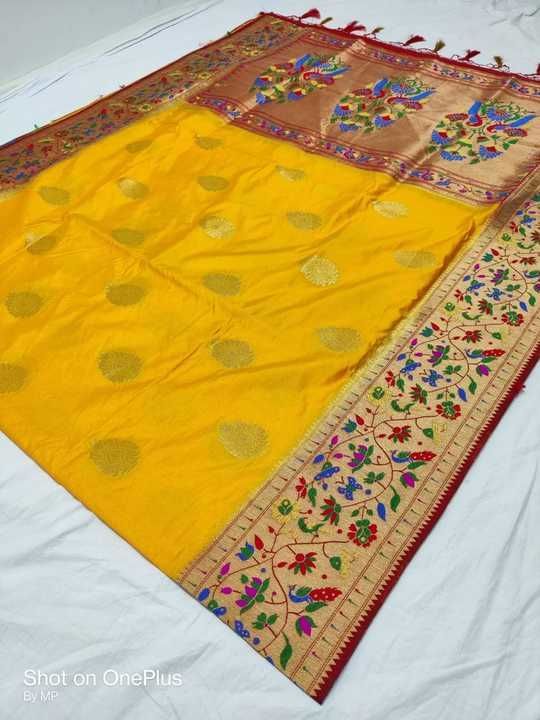 Rappeir soft silk broket paithani  uploaded by business on 3/3/2021