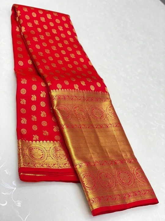 Banarasi Soft Silk Saree With Rich Golden Zari  uploaded by Dhananjay Creations Pvt Ltd. on 4/4/2023