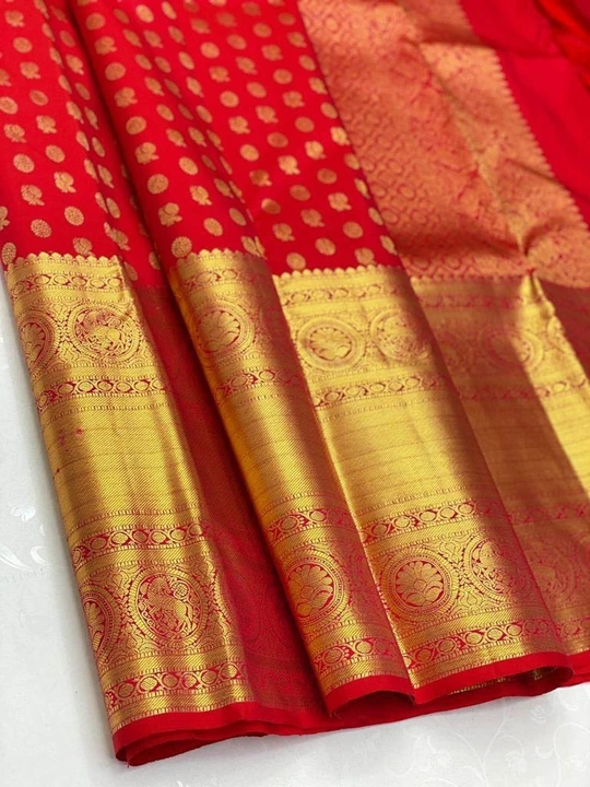 Banarasi Soft Silk Saree With Rich Golden Zari  uploaded by Dhananjay Creations Pvt Ltd. on 4/4/2023