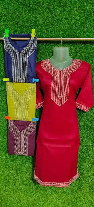 Rayon embroidery kurti for girls  uploaded by Delhi Fashion on 4/4/2023