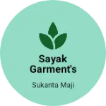 Business logo of Sayak Garment's & Cosmetics