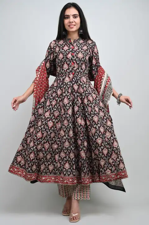 Anarkali with duptta set  uploaded by Life style garments on 4/4/2023