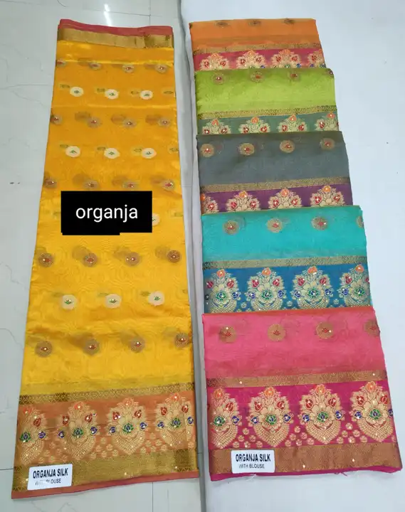 Organza silk uploaded by Wholesale price ( Rajlakshmi Textile VF ) on 4/4/2023
