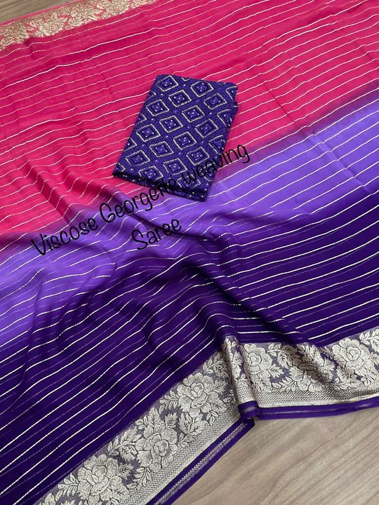 New arrival 


▶️Fabric Detail :- Soft Viscose weaving pure Georgette saree with zari self weaving 
 uploaded by Maa Arbuda saree on 4/4/2023