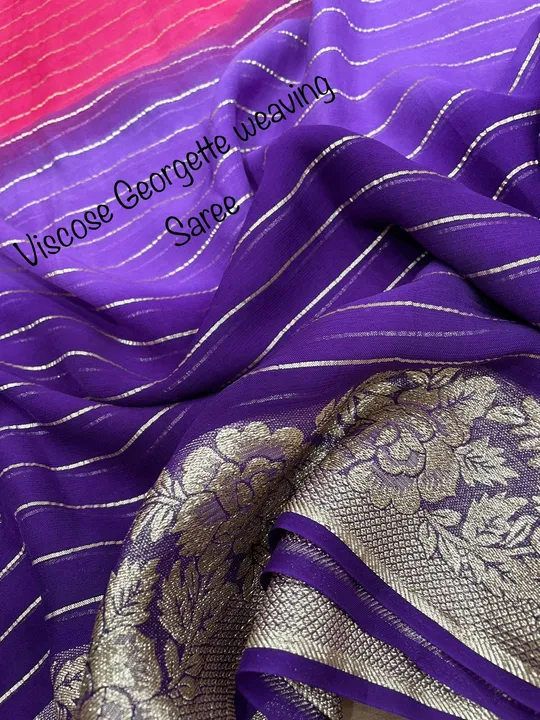 New arrival 


▶️Fabric Detail :- Soft Viscose weaving pure Georgette saree with zari self weaving 
 uploaded by Maa Arbuda saree on 4/4/2023