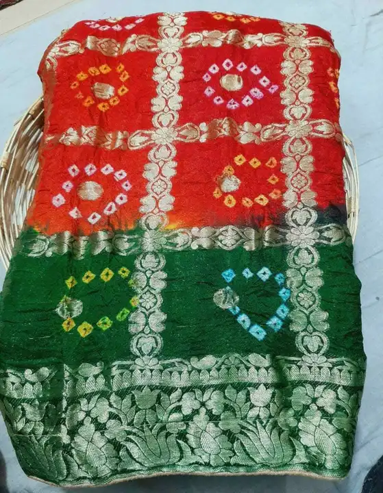 Gachola saree uploaded by Swastik collection on 4/4/2023