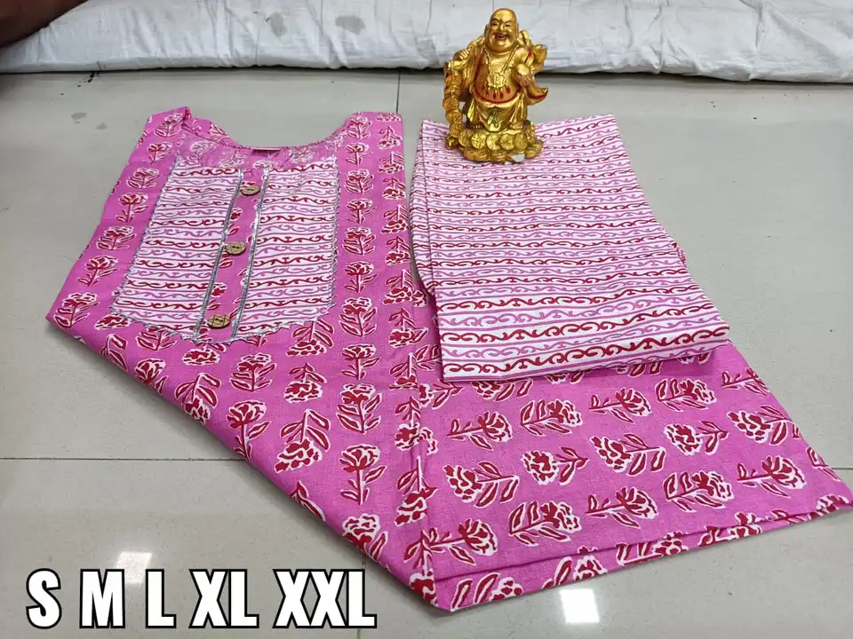 Cotton kurti with Pant Set  uploaded by RS Fashion on 4/4/2023