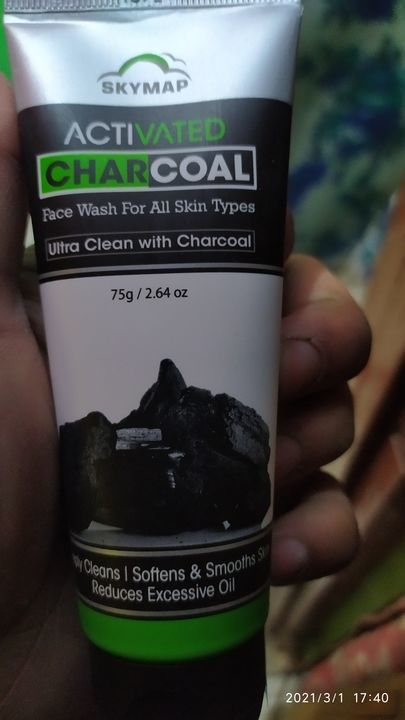 Activeted charcoal face wash uploaded by business on 3/3/2021