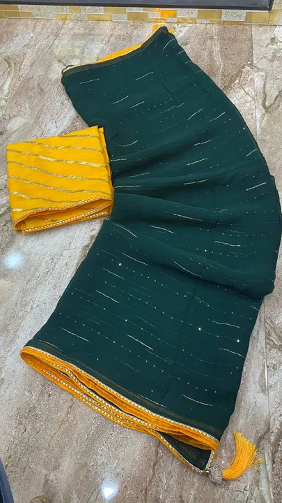 🌿new lounching 🦚

Super duper party wear saree
👌👌👌👌👌👌👌👌👌
👉pure jorjat jari sickwens

👉 uploaded by Gotapatti manufacturer on 4/4/2023