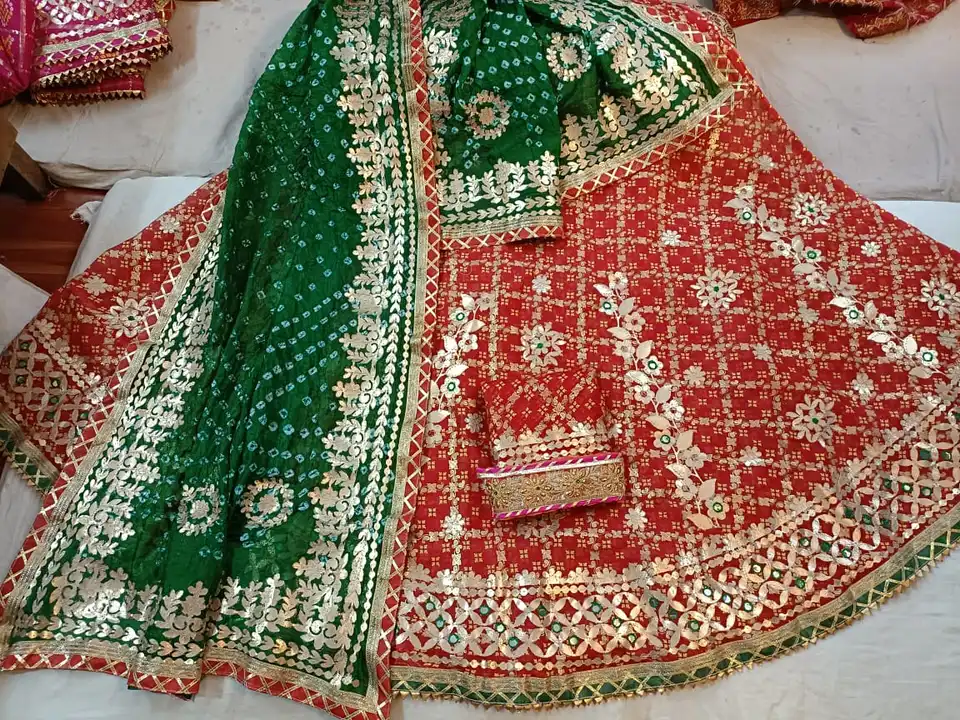 ❤️❤️ *Price Down* ❤️❤️❤️ 

Kota doriya full stiched lehanga with full aster with beautiful heavy got uploaded by Gotapatti manufacturer on 4/4/2023