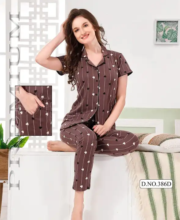 Collar wali night suit  uploaded by Night suit on 4/5/2023