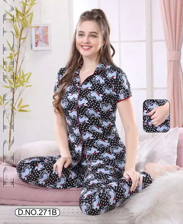 Collar wali night suit  uploaded by Night suit on 4/5/2023
