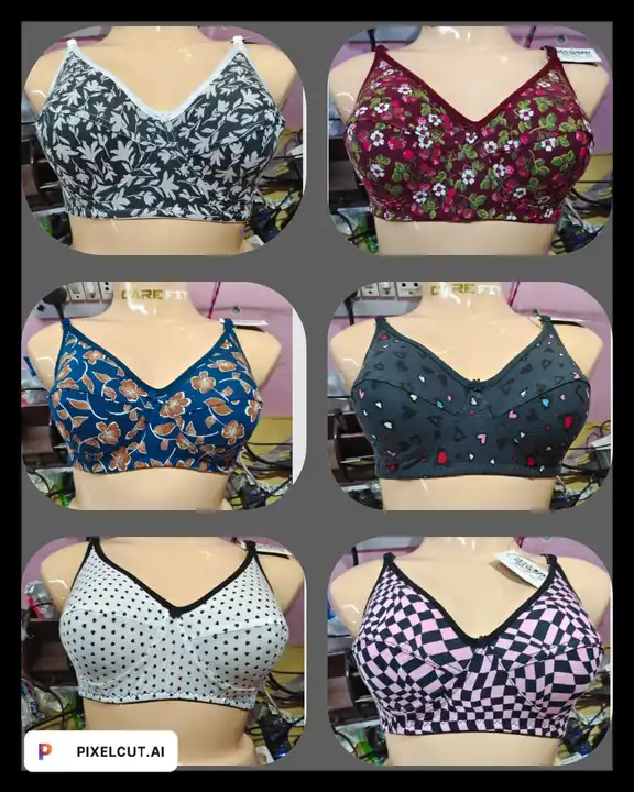 Printed Cotton bra  uploaded by business on 4/5/2023
