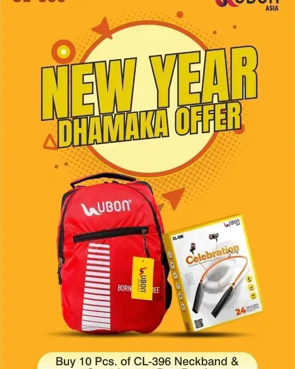 Post image Uboan nackbands
Buy 10 pc get 1 leptop bag free gift