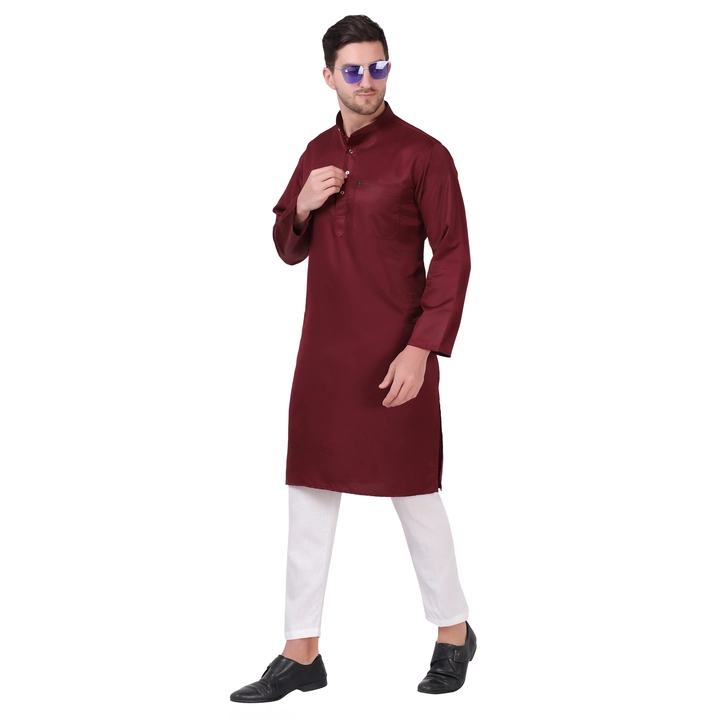 Men's Fancy ethnic wear kurta Raw silk uploaded by business on 4/5/2023